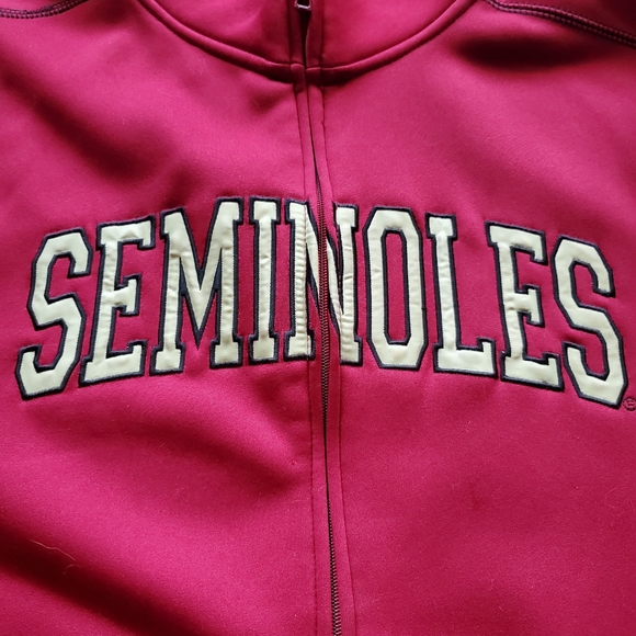 Seminoles Full zip up sweater Embroidered Logo Mens Size XL Campus Drive - Picture 2 of 6